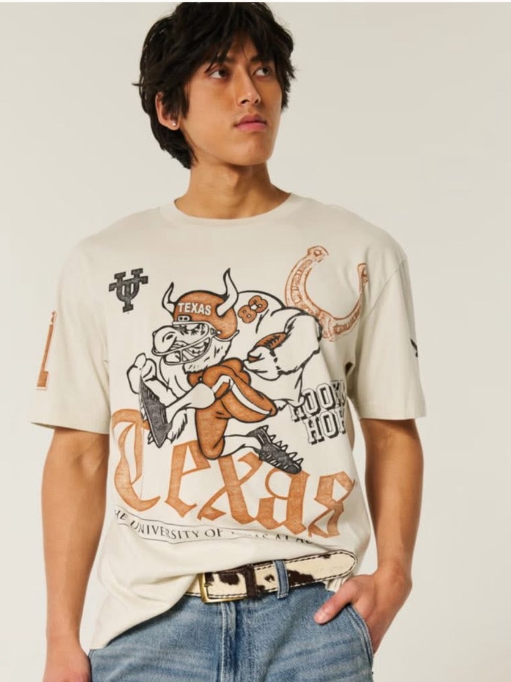 Boxy university of Austin graphic tee